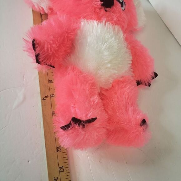 Super Soft Goffa Neon Pink Koala Bear Plush 12" Stuffed Animal Blue Eyes - Picture 5 of 6